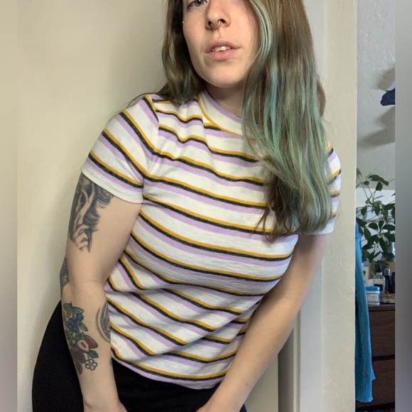 Striped sleeve shirt BP x Claudia Sulewski collab. - Picture 2 of 6